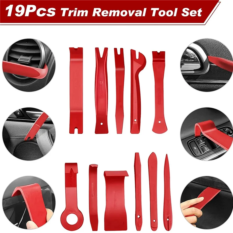 

38Piece Interior Door Clip Panel Trim Dashboard Removal Tool Kit Auto Car Repair Tool Hand Tool Set