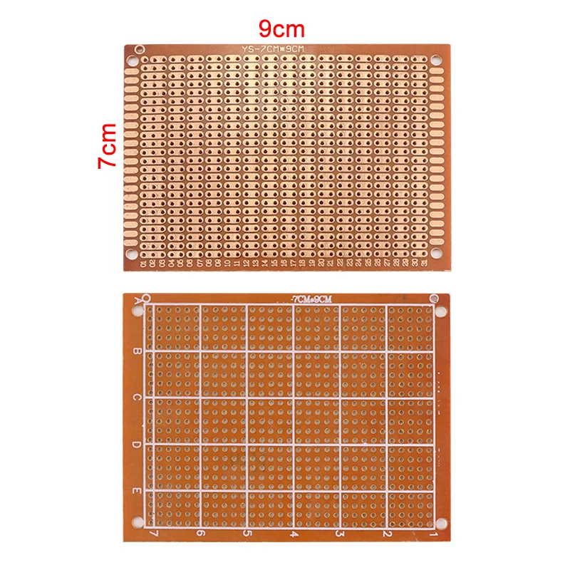 5Pcs 7*9CM DIY Prototype Paper PCB Universal Experimental Matrix Circuit Board Two Holes 7x9CM