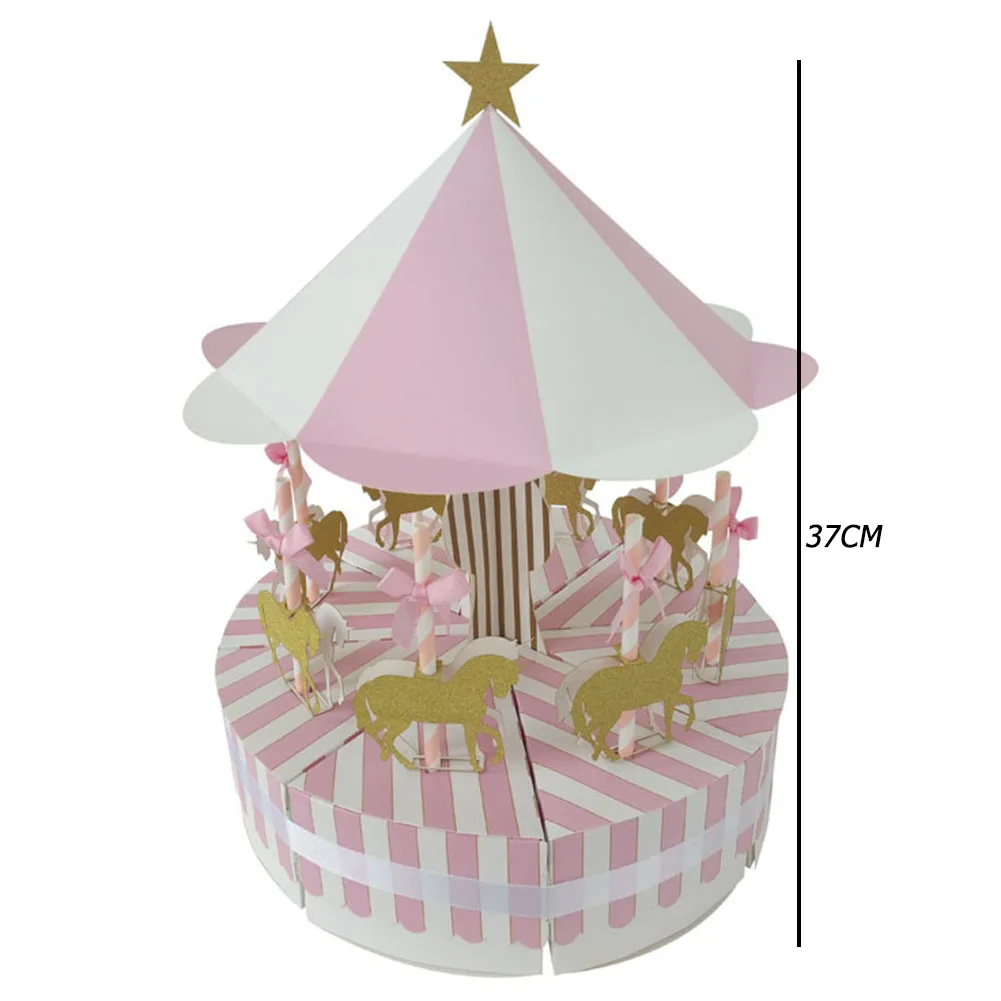 Romantic Carousel Candy Box New and High Quality Fashionable Atmosphere Sweet Wedding Party Decoration Guest Favors Gifts