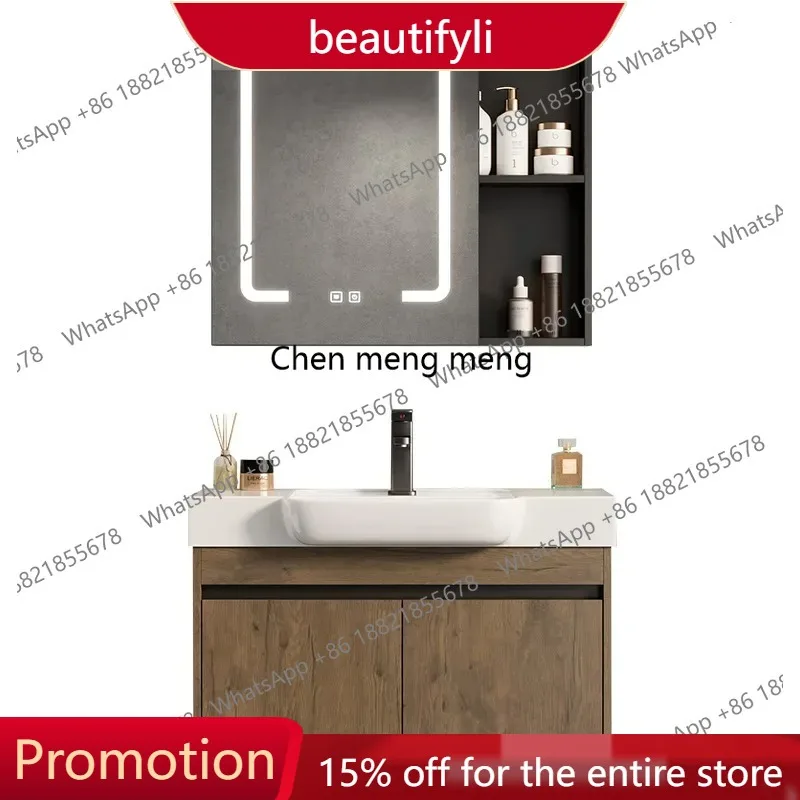 X188 Bathroom Cabinet Vanity Ceramic Sink Combination Washbasin Space Saving Cross-border Washbasin Ultra-narrow Toilet Washbasi