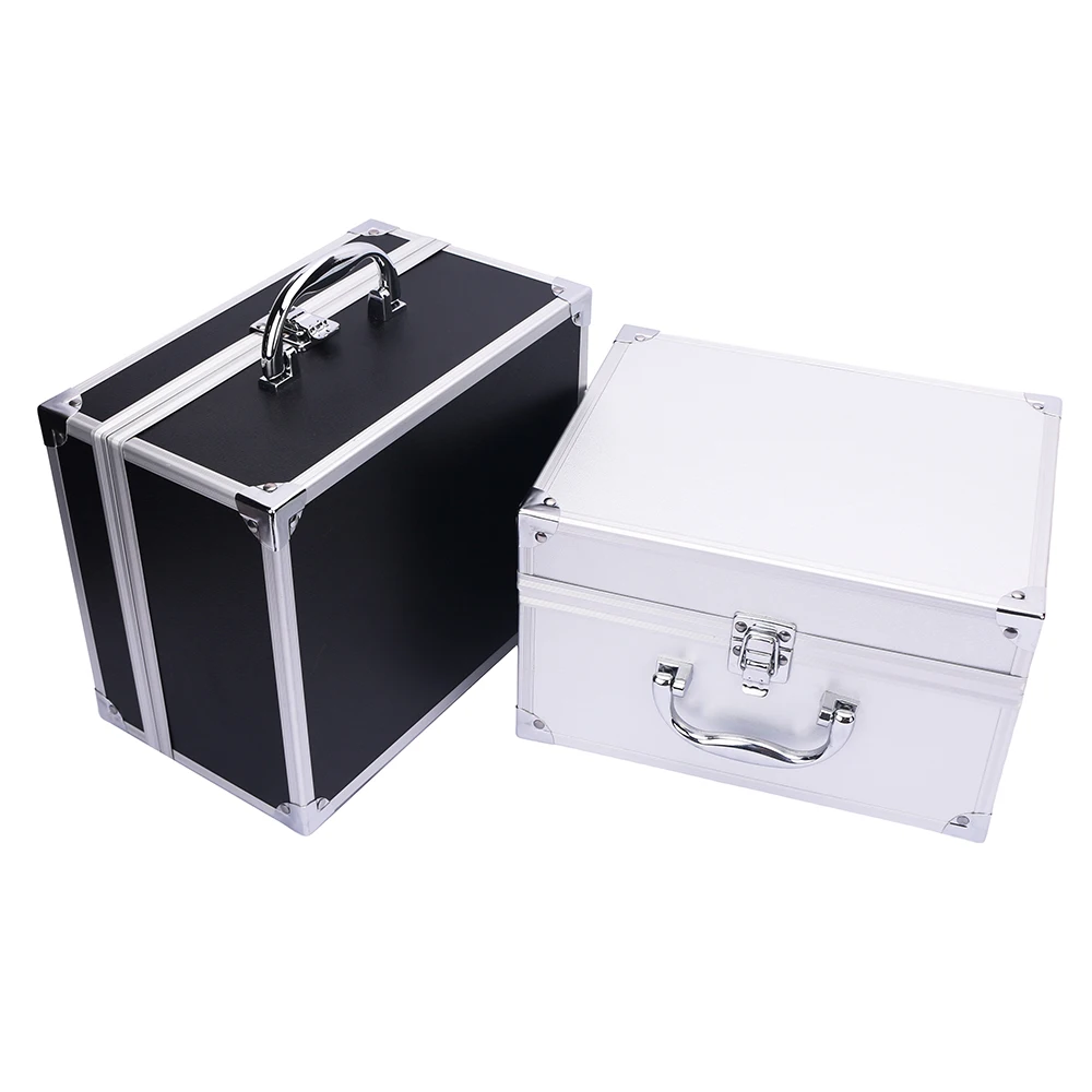 Portable Tool Box Aluminum Hard Case ToolBox Suitcase Large Equipment Tool Case Storage Box Safety Tool box rigid case with Foam