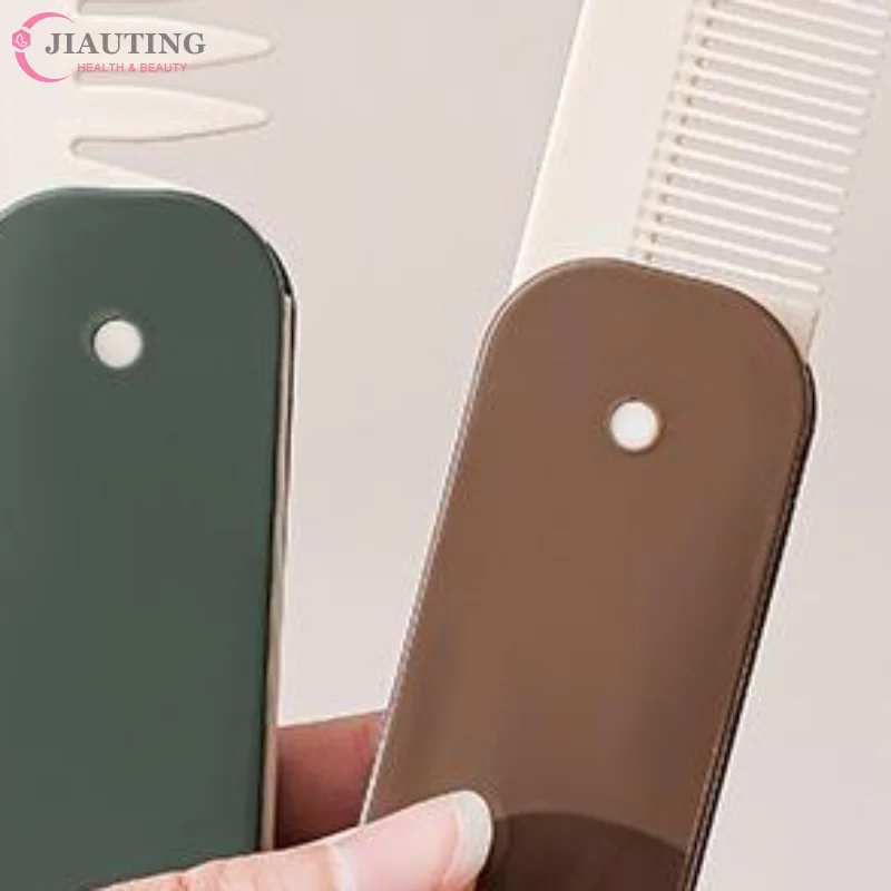 1PCS ABS Portable Folding Pocket Comb Multifunctional Hair Clipper Comb for Men Women Travel Hair Styling Tool Home Office Use