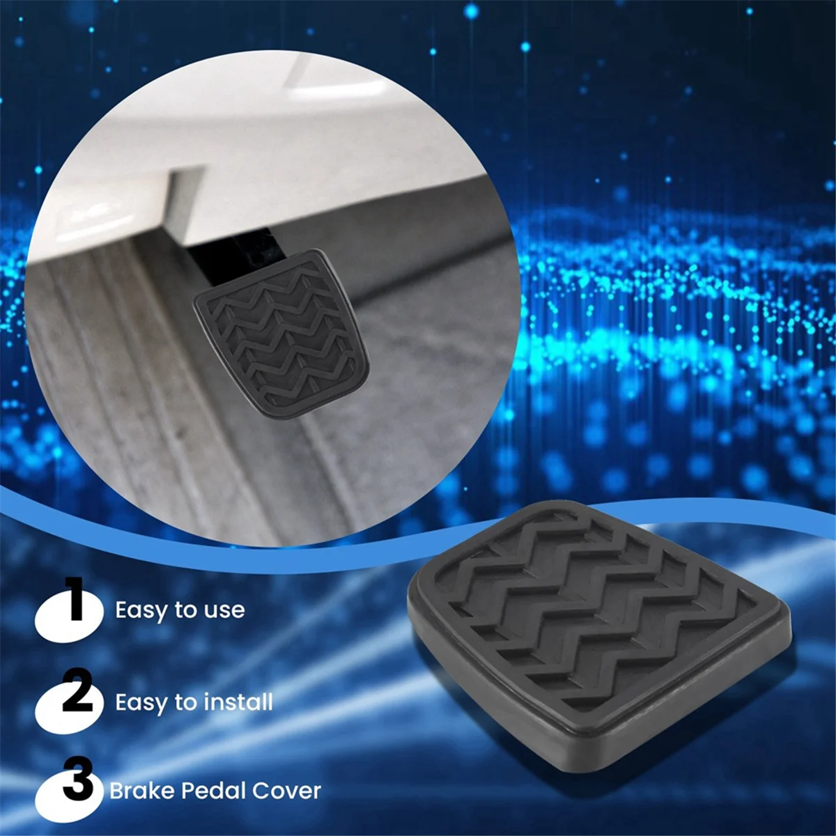 10PCS Clutch Brake Pedal Pad Rubber for Toyota Camry Hilux Vigo KUN 31321-52010,3132152010