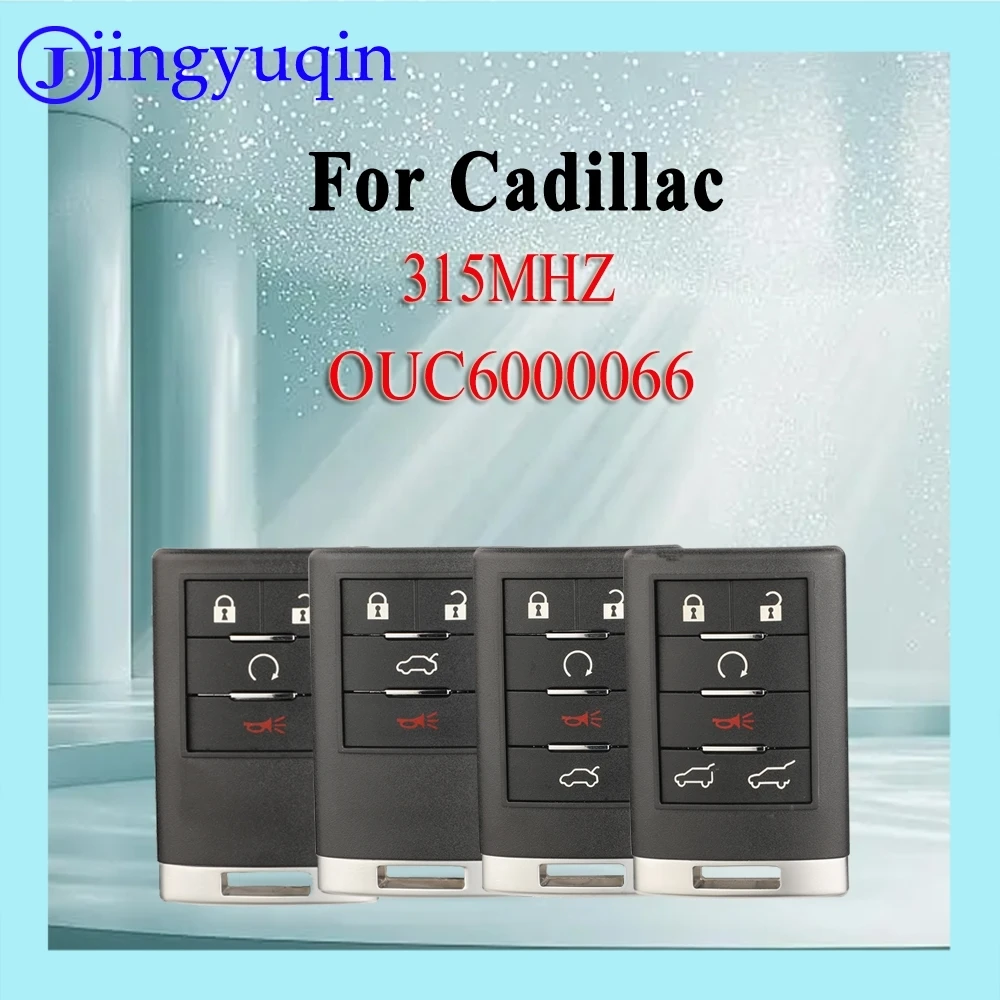jingyuqin For Cadillac Escalade EXT ESV 2007-2014 fccid：OUC6000066 315MHZ 4,5,6Buttons  Remote Smart Car Key