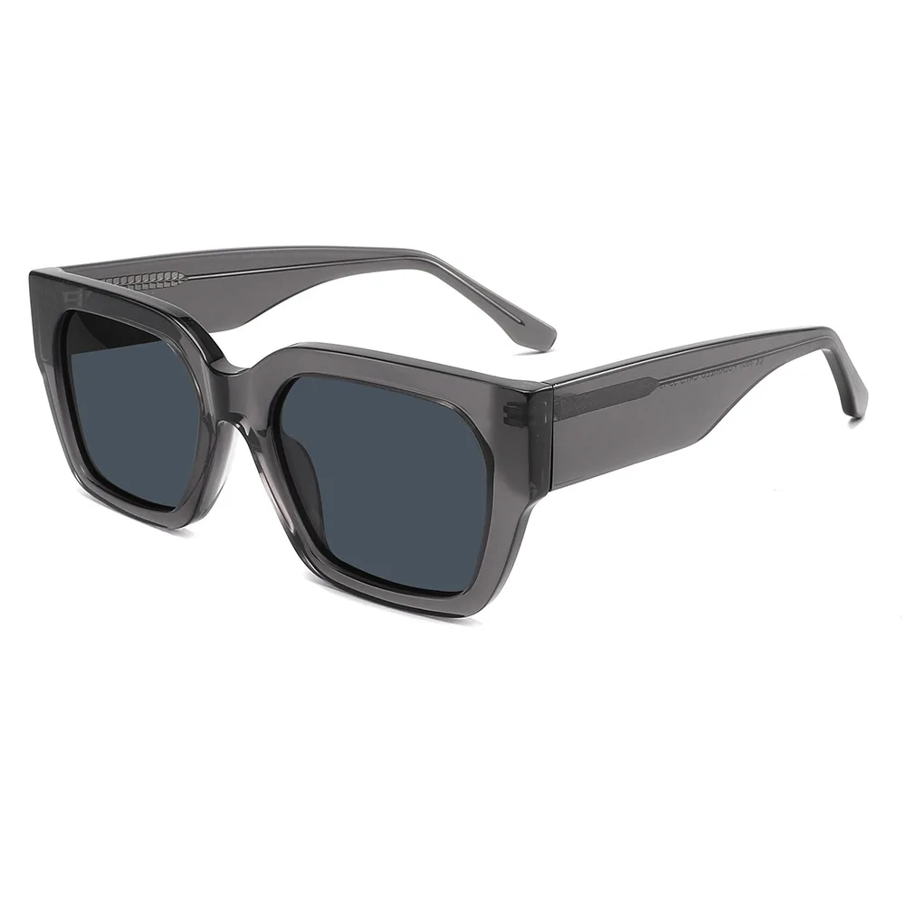 ShinyCoCo Luxus Marke Quadratischen Rahmen Breite Bein Verdickte Blatt Sonnenbrille Für Männer Fahren Sonnenschutz Polarisierte Sonnenbrille