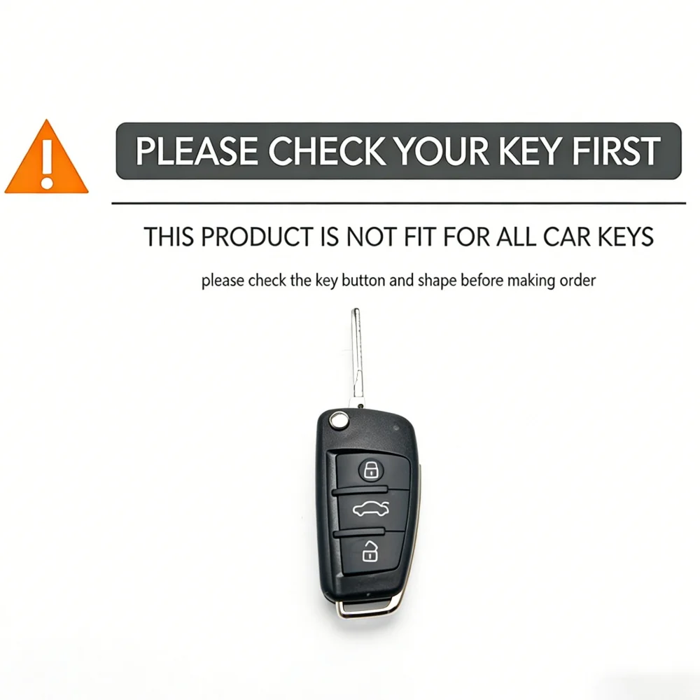 New Silicone Key Case Cover Shell for Audi A4 B7 A6 C6 4f 8v A3 8p A1 A3 Remote Key Holder Jacket Accessories Fob Accessories image 2