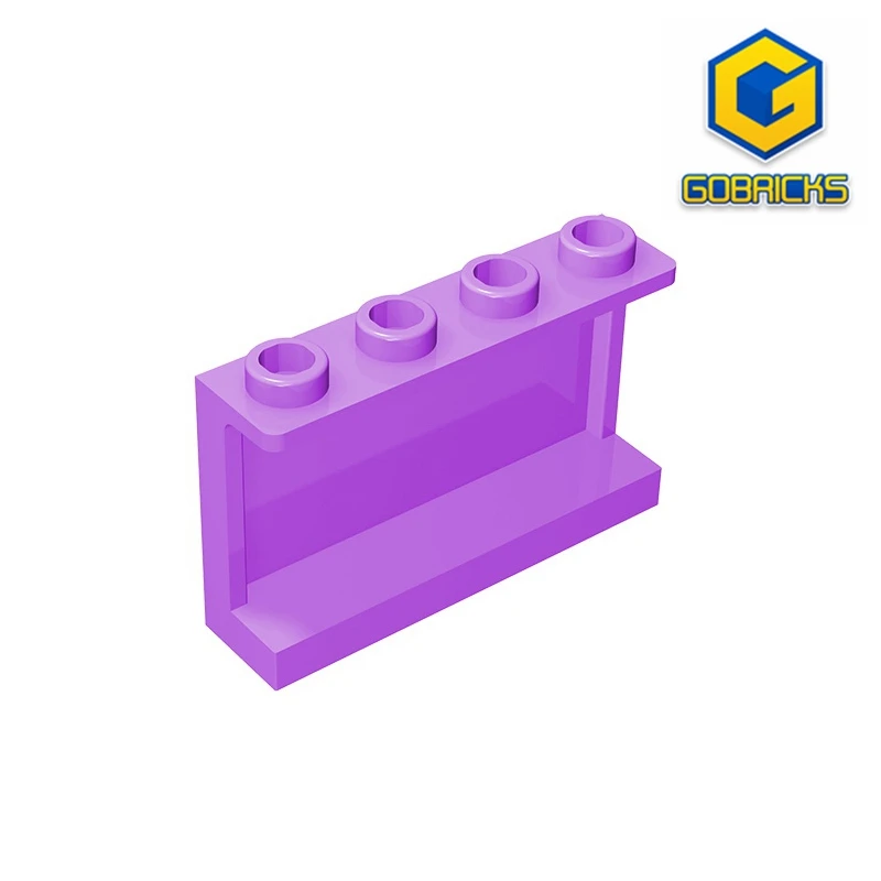 MOC PARTS GDS-787 Panel 1x4x2 with Side Supports - Hollow Studs - 1x4x2 Wall panels compatible with lego 14718 children's toys