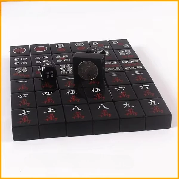 Agate Mahjong Set Antique Chinese Mahjong Set