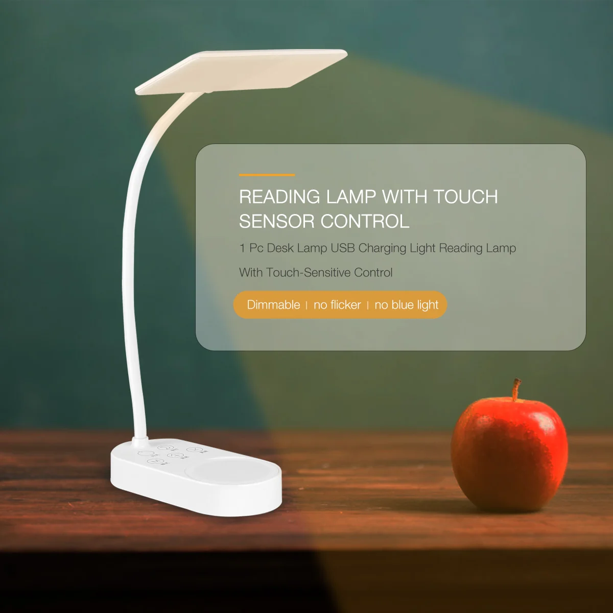 1 Pc USB Rechargeable Eye Protection Learning Lamp Adjustable Color Temperature USB Rechargeable Lamp