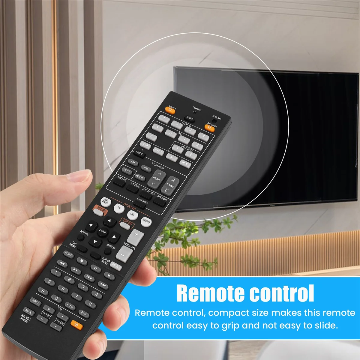 Remote Control for YAMAHA RX-V375 RX-V467 RX-V565 RX-V567 RX-V571 RX-V665 RX-V765 HTR-3066 HTR-4065 HTR-3066BL RX-V373BLJAS