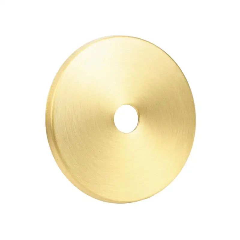 Brass Folded Round Cap Easy to Install Glass Ceramic Mouth Cap Hollow Tube Sealing Round Sheet for DIY Pipe Repair