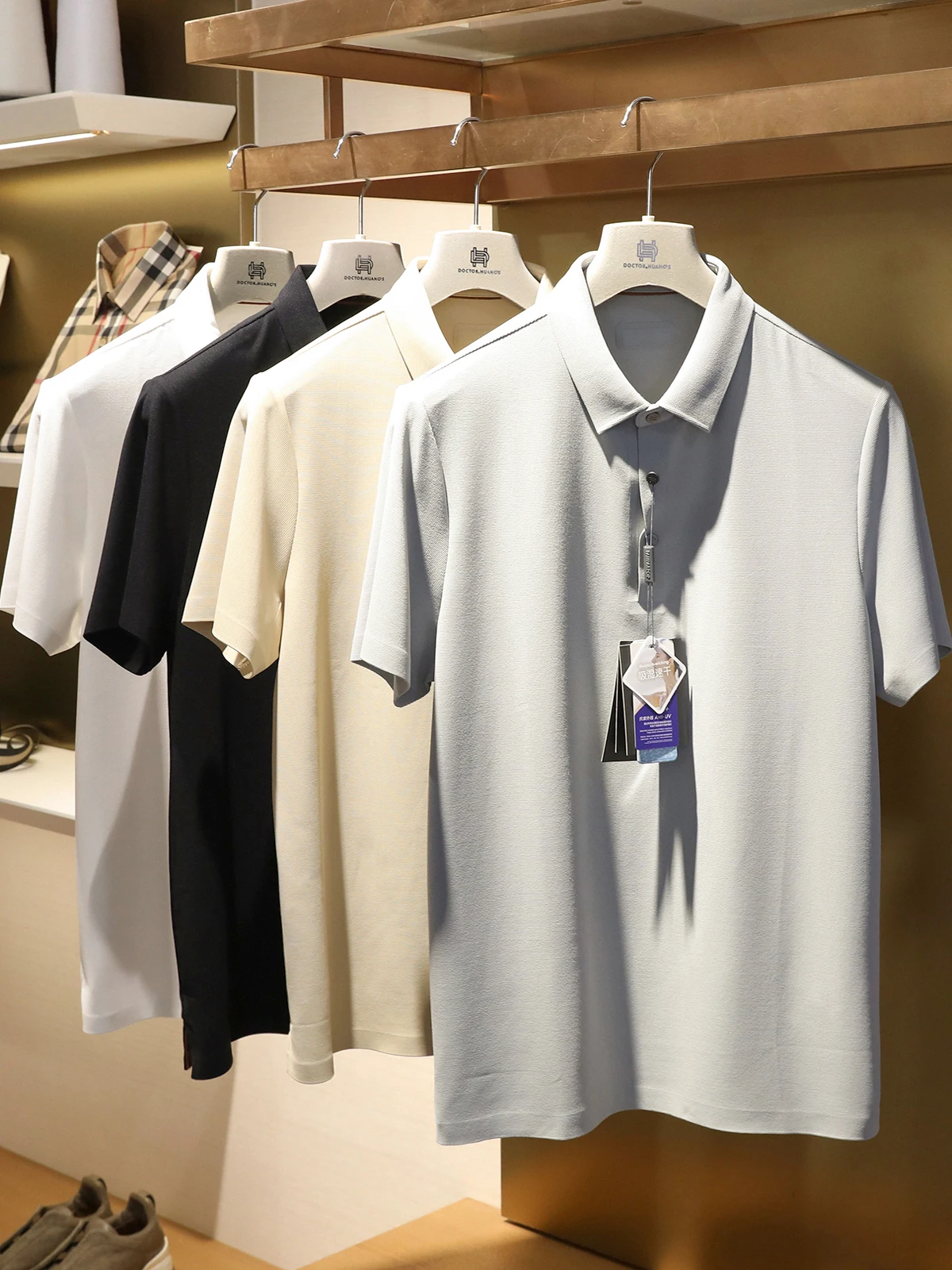 

Italian Luxury Men's Busin Casual Anti-Wrinkle Easy Care ort Sve irt T-irt Breathable Urban Sle Summer 2025