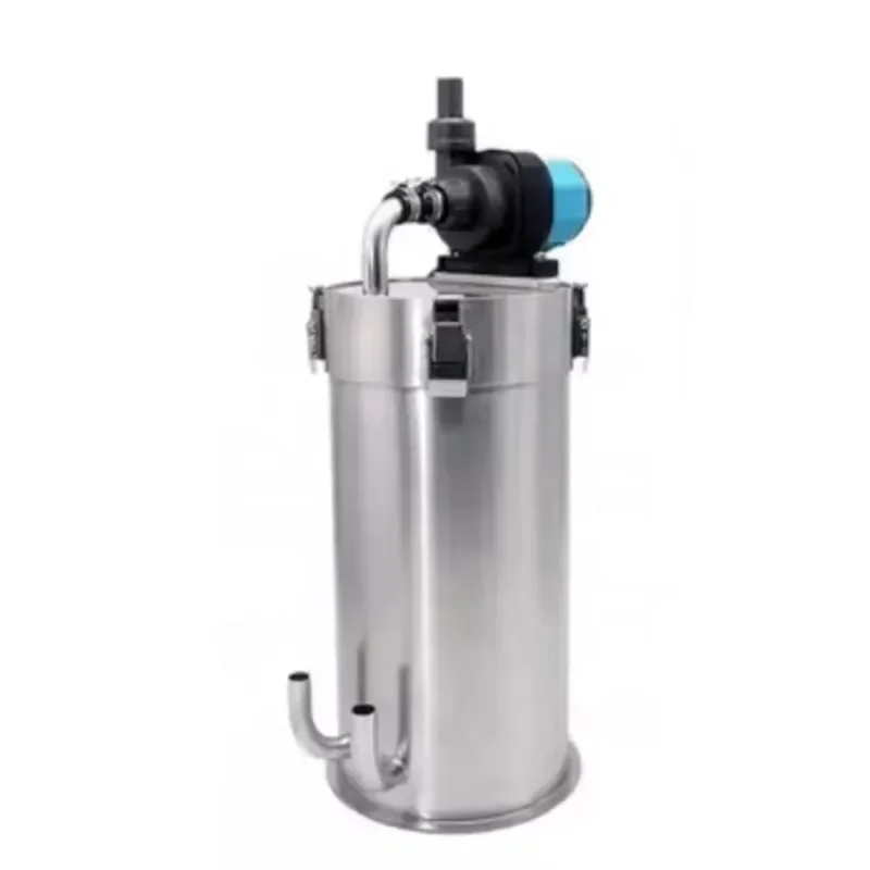 Dual Inlet 10L Aquarium Stainless Steel External Jet Filter with Max 2500L/h Pump