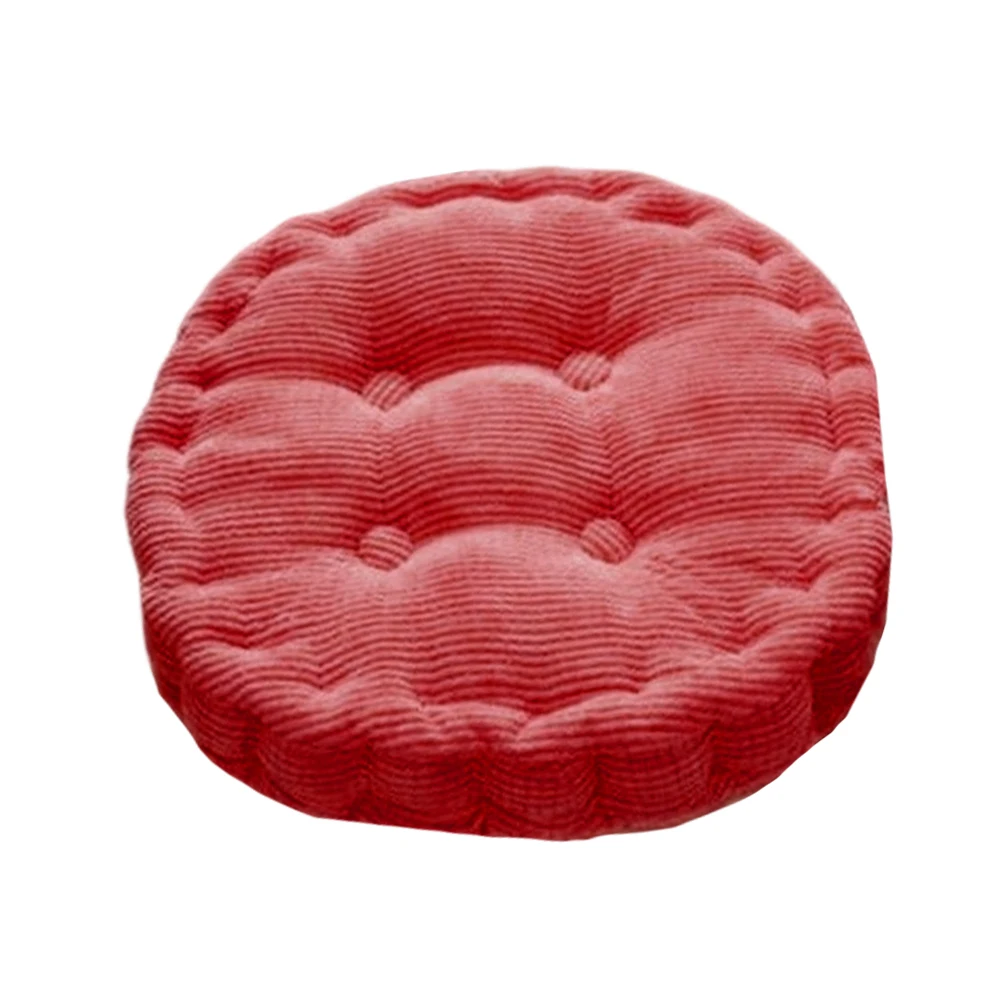 Round Seat Mat 45x45cm for Office Chair Soft Cloth Material Comfortable Skin-Friendly Chair Pad for Extended Sitting
