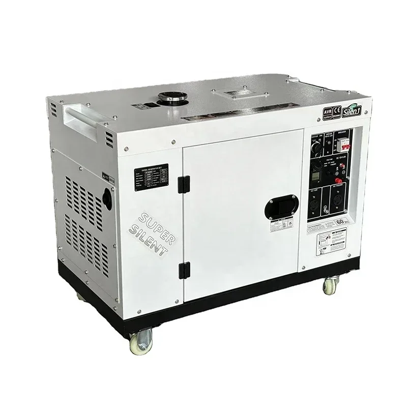 Silent Type 3kw 6kw 7kw 8kw 10kw 12kw 12kva Electric Diesel Generators Suppliers Electrical Power Plant For Home Use