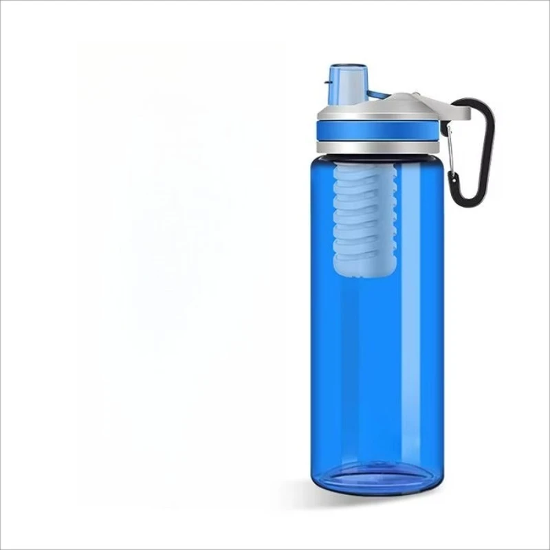 

New 770ml filtered water active filter bottle with hollow fiber ultrafiltration membrane for outdoor camping and hiking