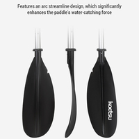 Adjustable Kayaking Oars Four Sections Detachable Adjustable Kayak Paddles Aluminum Alloy Shaft Paddle Double Head Paddle