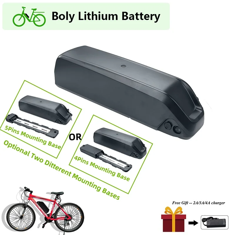 

48v 36v 52v 13Ah Polly ebike battery electric bike lithium ion batteria for 500w 350w 750w 1000w motor For Bafang BBS02 BBS03