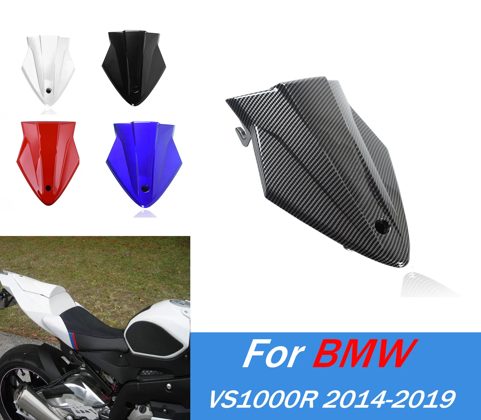 

Для BMW S1000RR HP4 2015-2018 чехол на заднее пассажирское сиденье S1000R 2014-2020 обтекатель мотоцикла S1000 RR R аксессуары