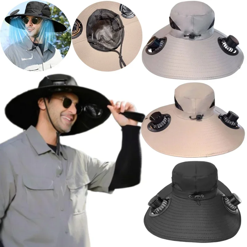 Solar Fan Hat With …