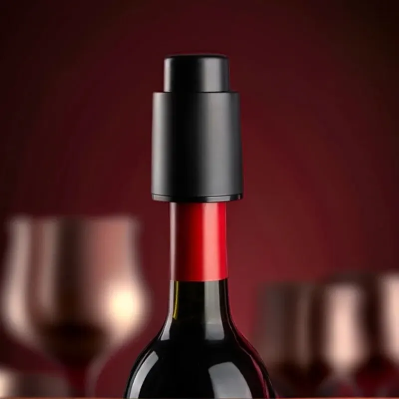 Wine Plug Vacuum Retain Freshness Champagne Stopper Red Wine Stopper Stainless Steel Wine Bottle Cap Leak-Proof Sealing