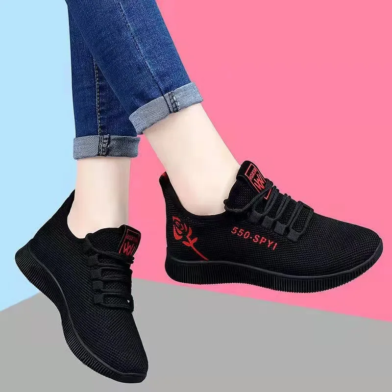 2024 Frauen vulkan isierte Schuhe atmungsaktive Damenschuhe Mode Luft vulkan isierte Schuhe Mesh Damen Casual Sneakers Zapatos de Mujer