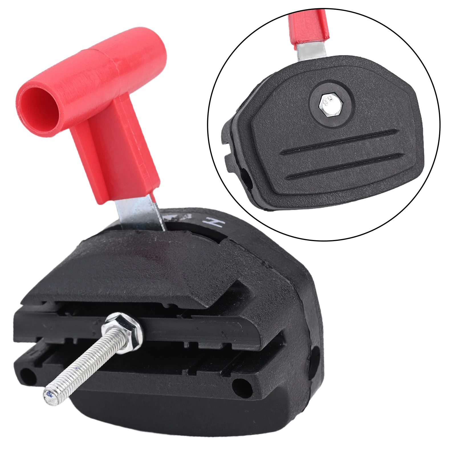 56 inch Throttle Cable and Switch Control Handle Assembly for Lawnmower Parts with Plastic and Alloy Construction