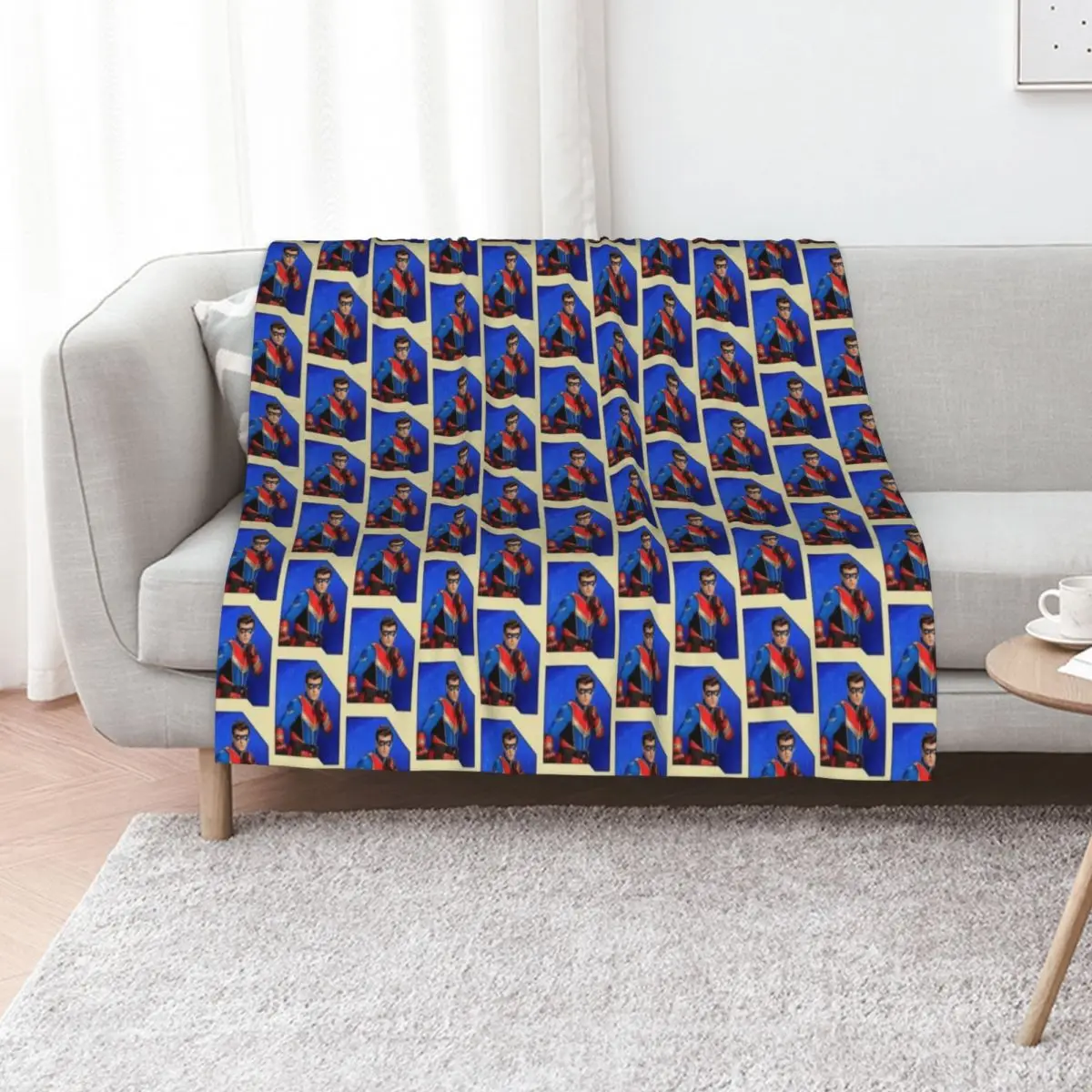 Captain Man - Card Throw Blanket Blankets For Sofas Extra Large Throw Tourist Stuffeds Moving Sofa Quilt Blankets