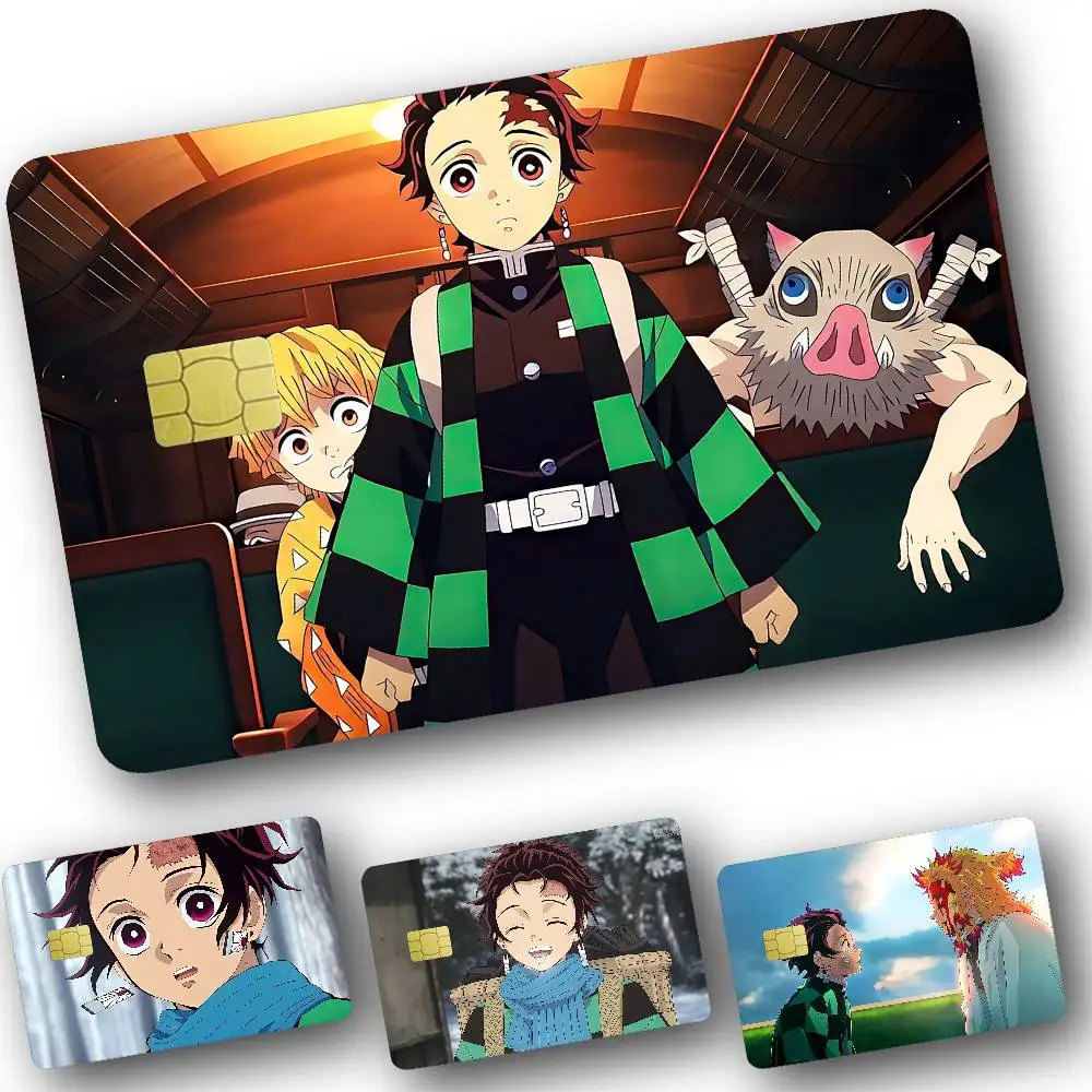 

Anime K-kamado Tanjirou-S Card Stickers For Debit Credit Card Spend Or Save Shell On Off Ultra Thin No Fade Sticker Skin Cover