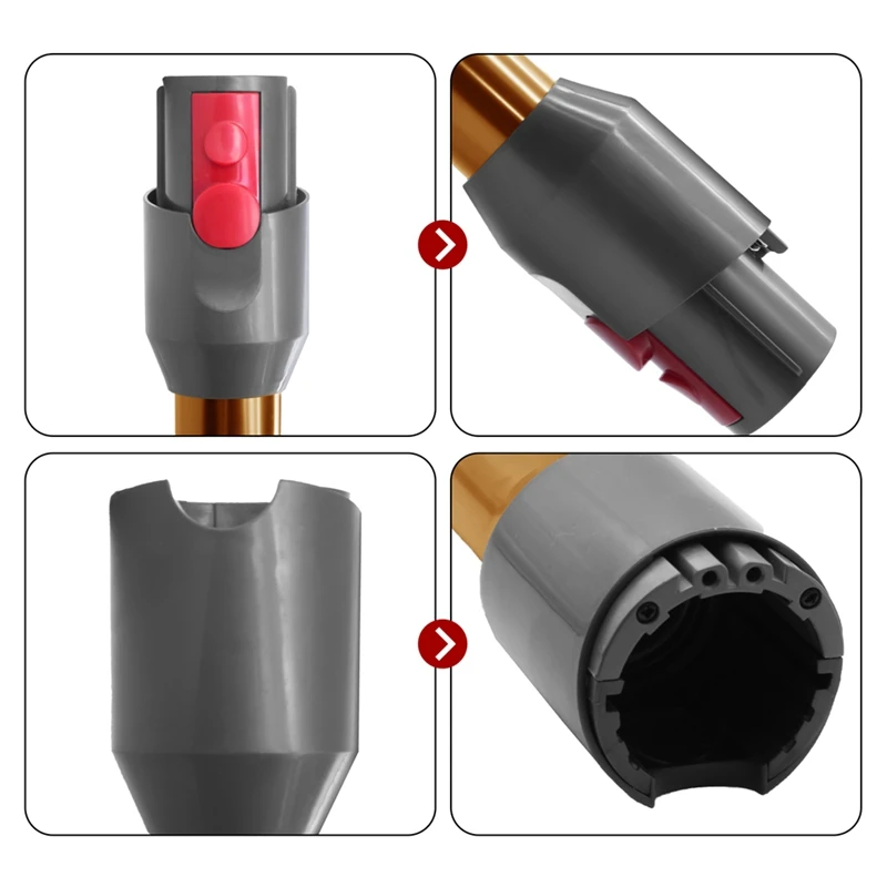 Metal Extension Rod For Dyson V12 /V10 Digital Slim Vacuum Quick Release Straight Pipe Bar Handheld Straight Tube Replacement