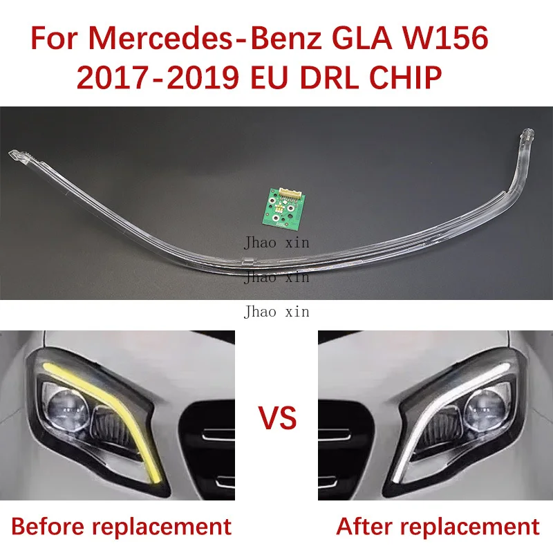 

Белый свет подходит для Mercedes-Benz GLA W156 Angel Eye 2017-2019, европейская версия, модуль балластного освещения, автомобильная фара DRL CHIP