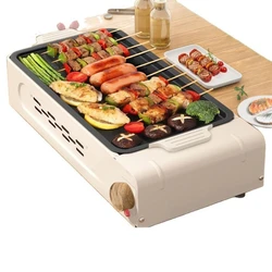 220V Home Electric Grill Pan Stove Grills Skewer Multifunction Ale Electric Indoor Grill Pan Non Stick