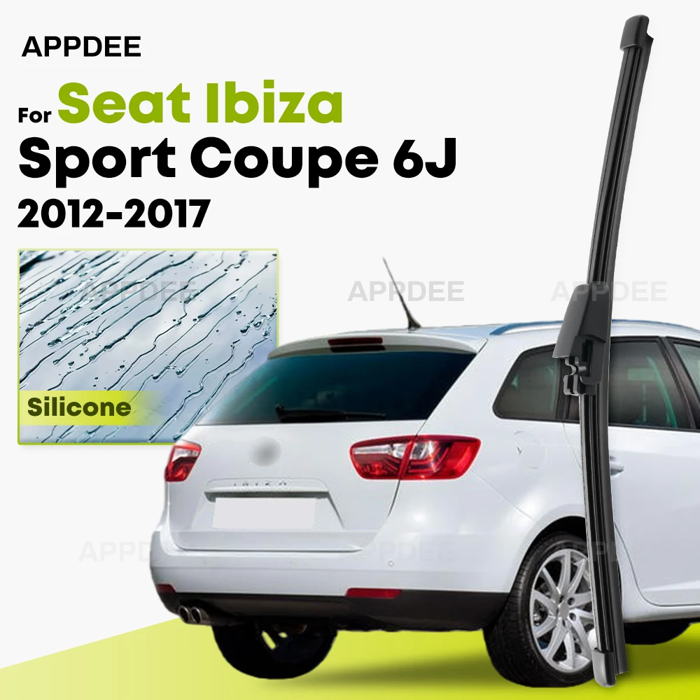 

Silicone Rear Wiper For Seat Ibiza Sport Coupe 6J 2012-2017 coated windshield wiper blade 13" Rear Window Brushes