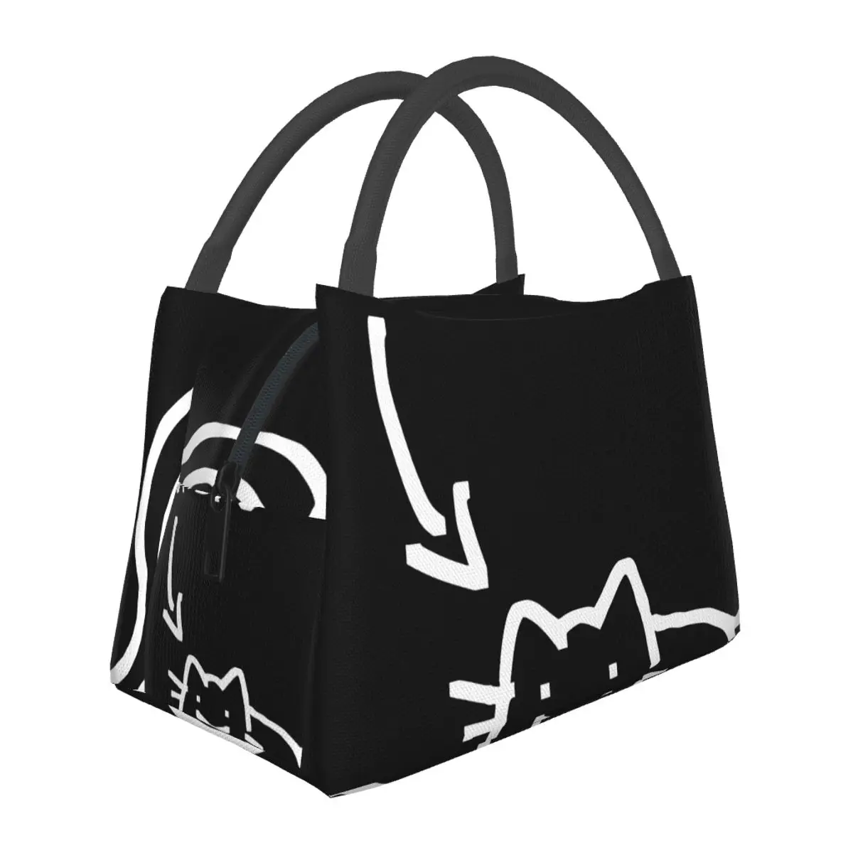 Autistic Cat Portable insulation bag for Cooler Thermal Food Office Pinic Container