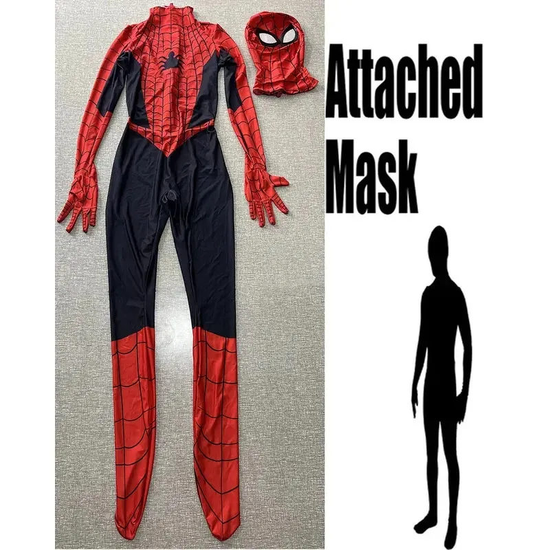 Costume cosplay ragno di Halloween tuta Zentai uomo bambino tuta Spiderman tute da festa