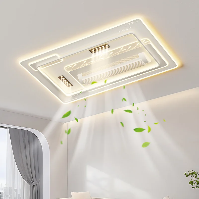 2025 new living room ceiling light, bladeless fan smart whole house package combination bedroom  light