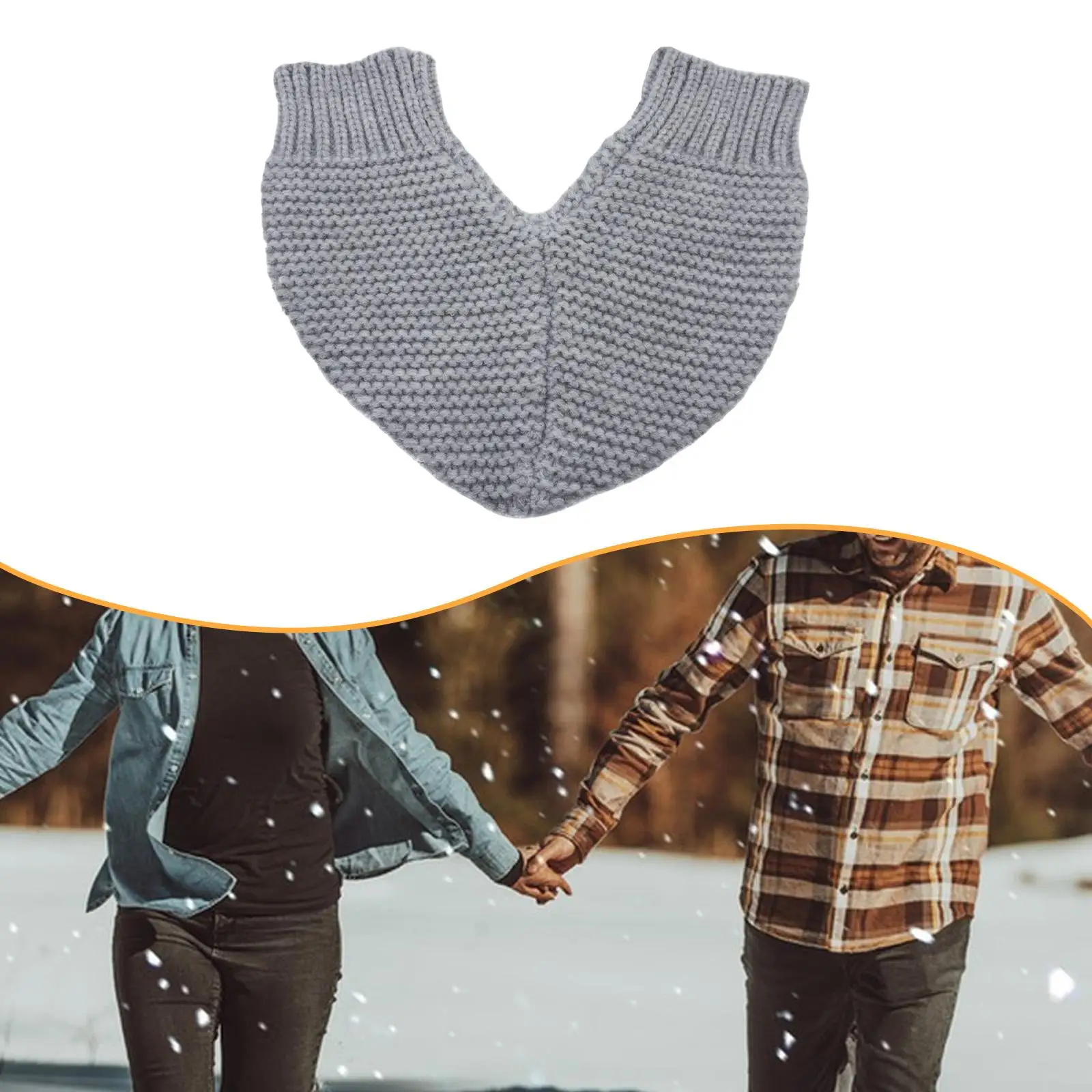 Couple Holding Hand Gloves Heart Shape Winter Mitten Winter Gloves for Running Cold Weather