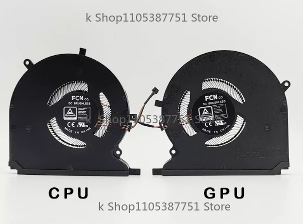 kk+FOR Laptop CPU GPU Cooling Fan For  Razer Blade 14 2021 RZ09-0370 Ryzen 9 5900HX RTX 3070 RTX 3080A+=