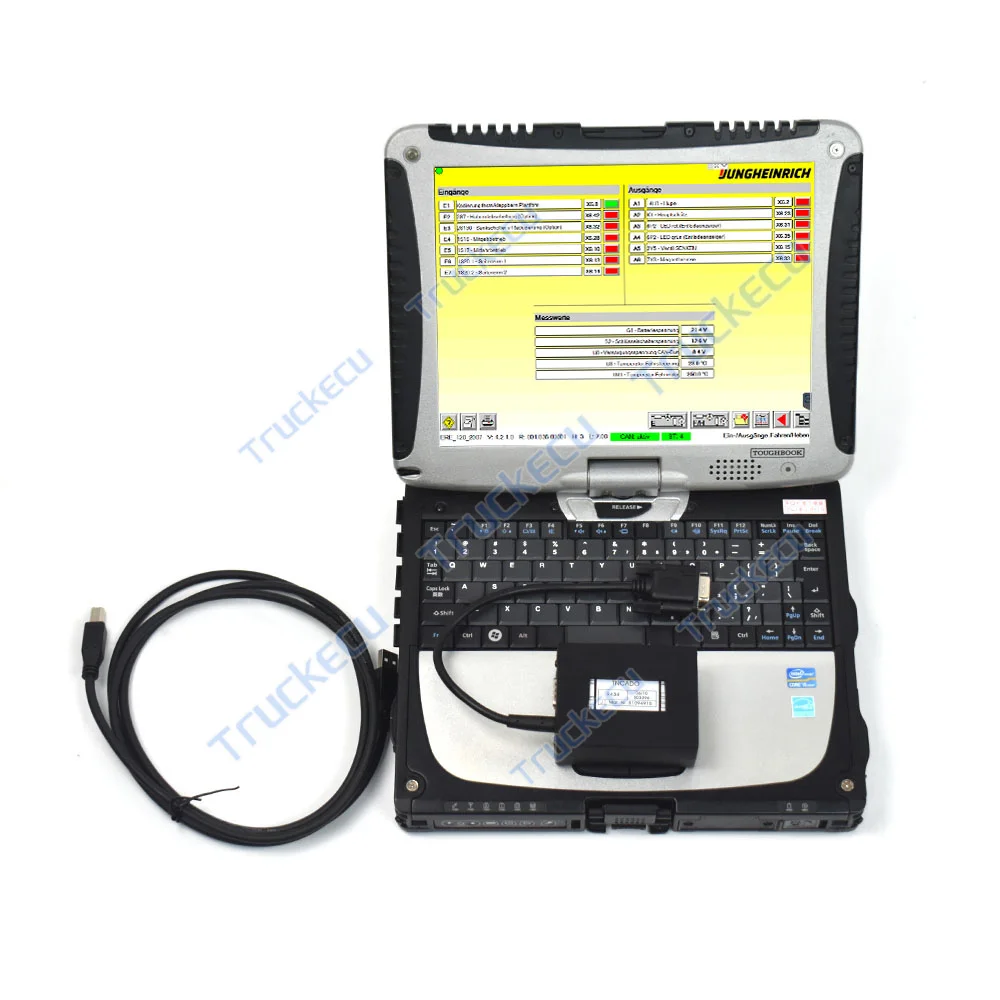 CF19 laptop+forklift Diagnostic JUDIT 4 Jungheinrich Judit Incado box forklift auto truck diagnostic tool for JUDIT-4 ET&SH