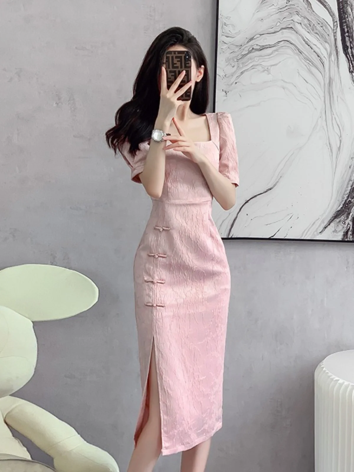 

Cheongsam 2024 new young girl high-end temperament toast dress banquet dress slim dress