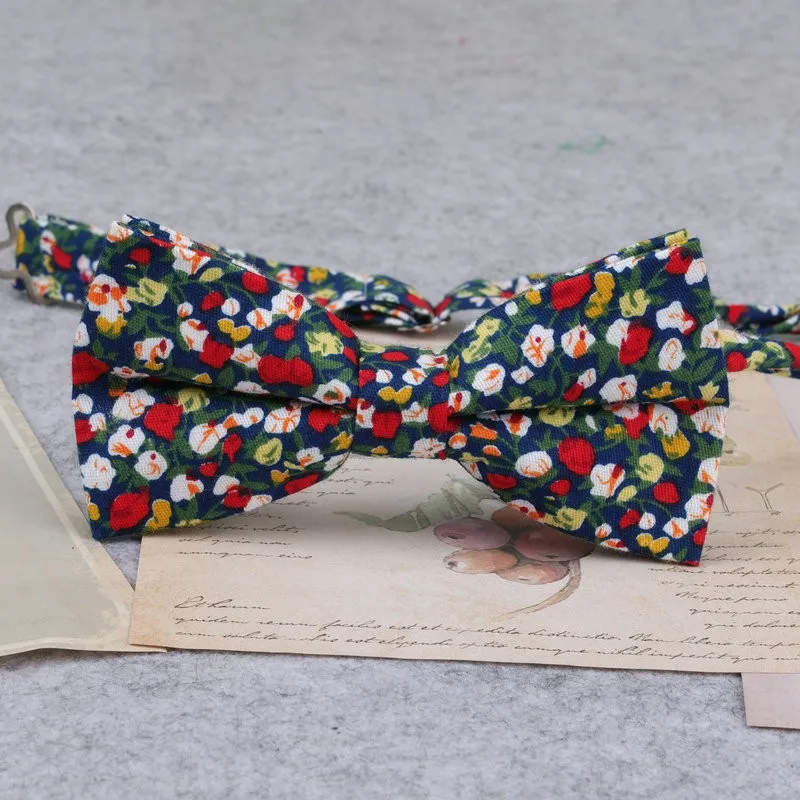 Marke Neue Männer Mode Retro Blume Drucken Bogen Krawatten Für Mann Casual Schule Jungen Katzen Muster Neck Tragen Bowtie Zubehör schmetterling – Detail 13