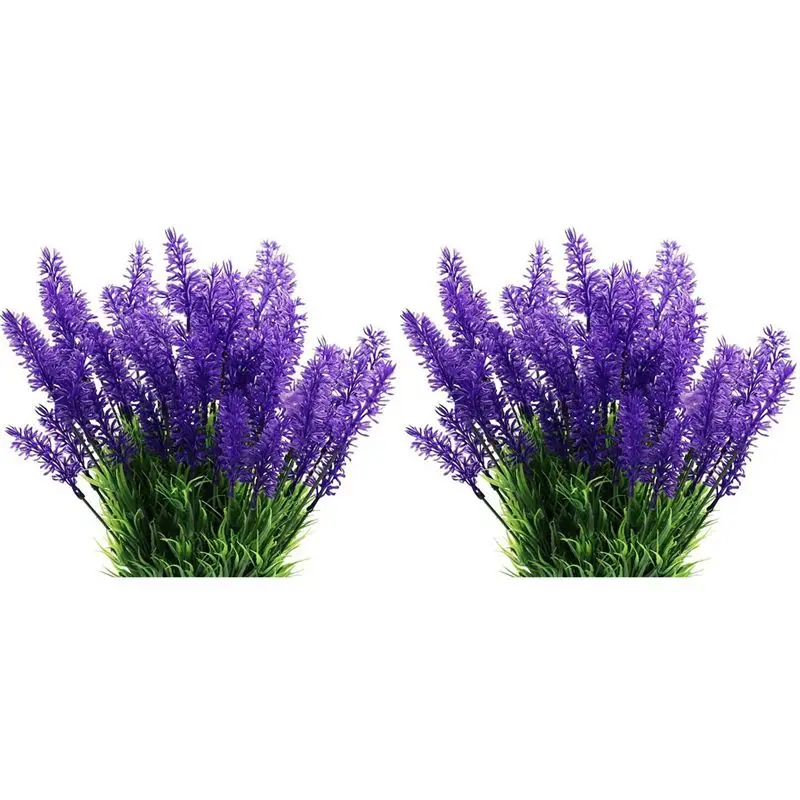 

Искусственные цветы EYFL-20 в наборе — лаванда, устойчивые к УФ-излучению, не выцветающие, из искусственного пластика, C