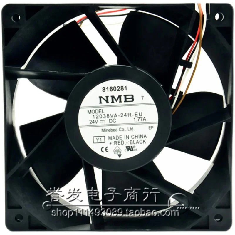 Nuevo RADIADOR DE VENTILADOR DE REFRIGERACIÓN ORIGINAL 12038VA-24R-EU 24V 1.77A 12038 120x120x38mm