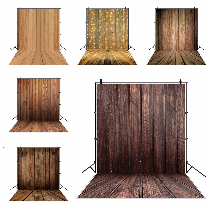 

Grunge Brown Wooden Board Portrait Photographic Backdrop Birthday Wedding Background PhotographyPhotocall Photo Studio Shoots