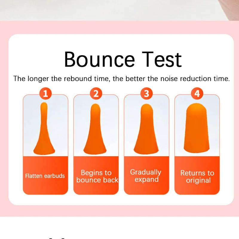 60-100 szt.】 Zatyczki do uszu przeciwhałasowe Ochrona słuchu Izolujące hałas zatyczki do uszu Nauka snu Przemysłowe zatyczki do uszu z redukcją szumów