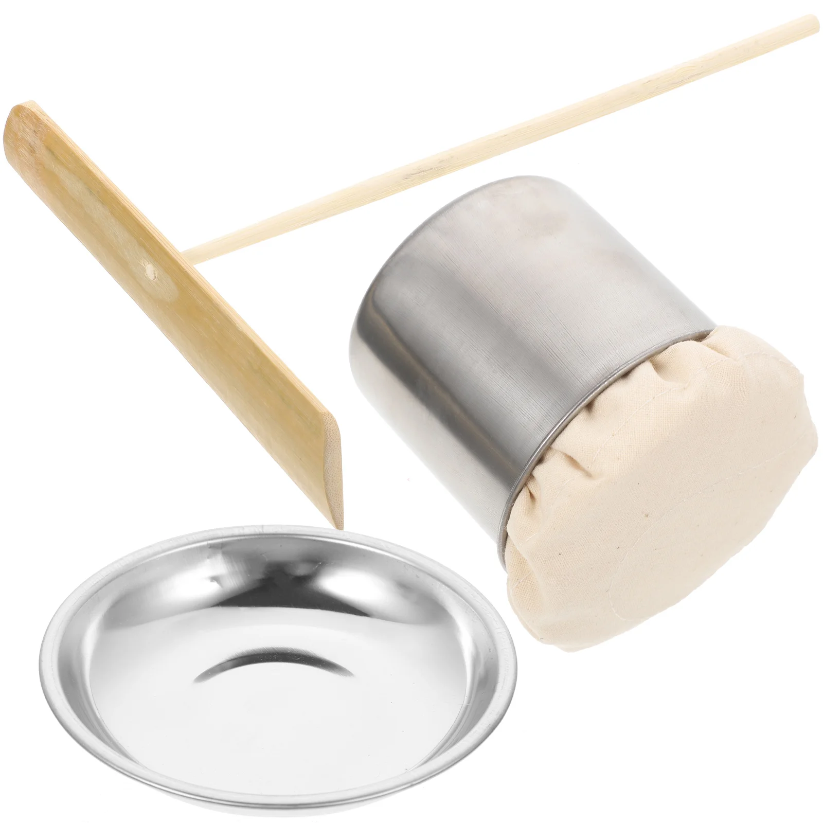 Pancake Tools Portable Crepe Kits Bamboo Spreader Oil Sponge Convenient Accessory Grilling