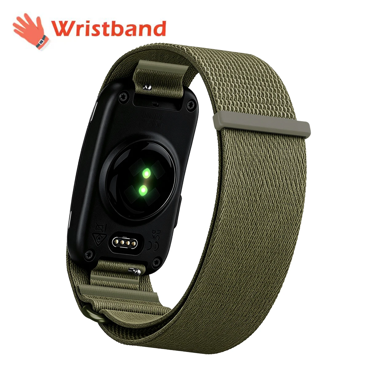 Für Garmin CIRQA Smart Band Bizeps-Armband Sport Fitness Tracker Nylon Gewebtes Atmungsaktives Uhrenarmband Verstellbarer Handgelenkschlaufenriemen