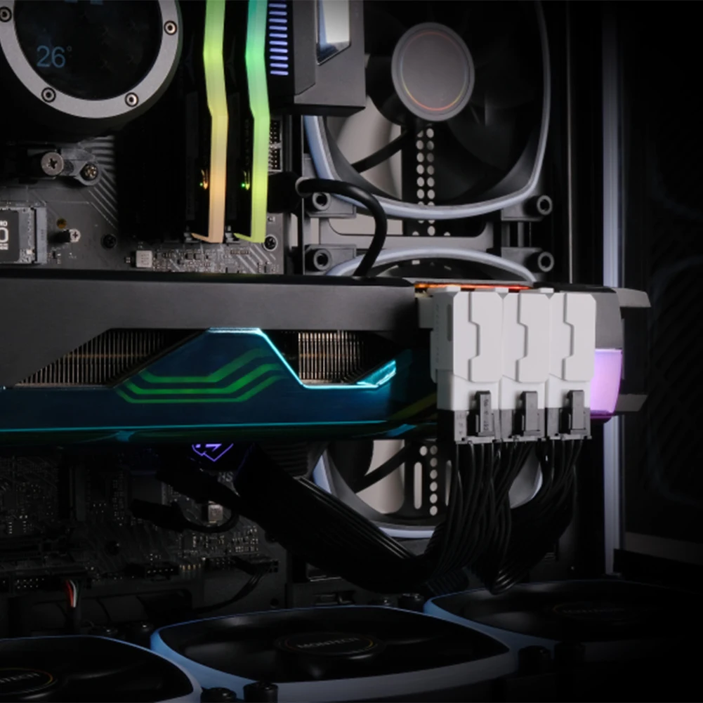 Adaptador de alimentação pcie gpu de 8 pinos, conector angular de 90 graus, placa gráfica, adaptador de conector de alimentação, ângulo reto, adaptador de cotovelo