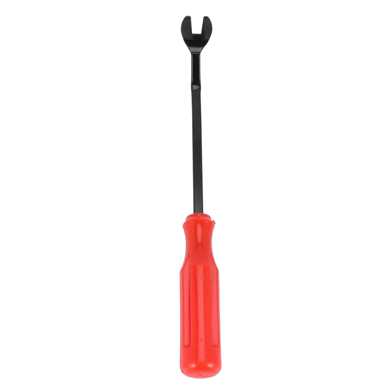 3X Car Door Interior Trim Clip Panel Upholstery Fastener Clip Remover Tool Screwdriver Nail Puller 6 Inch Red