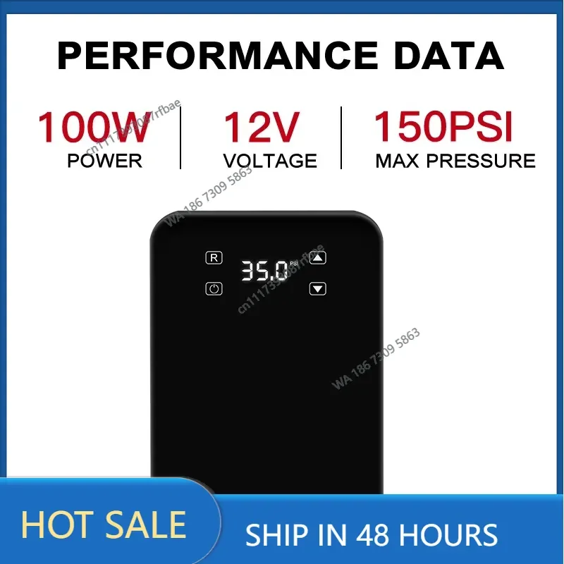 Portable Touch Screen 12v air Pump Compressor Tire Inflation for Car Bicycle Bike Wheel Digital Tire Inflator 22 Cylinder
